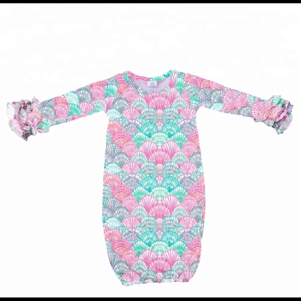 Lilly Pulitzer print Baby Gown Layette newborn